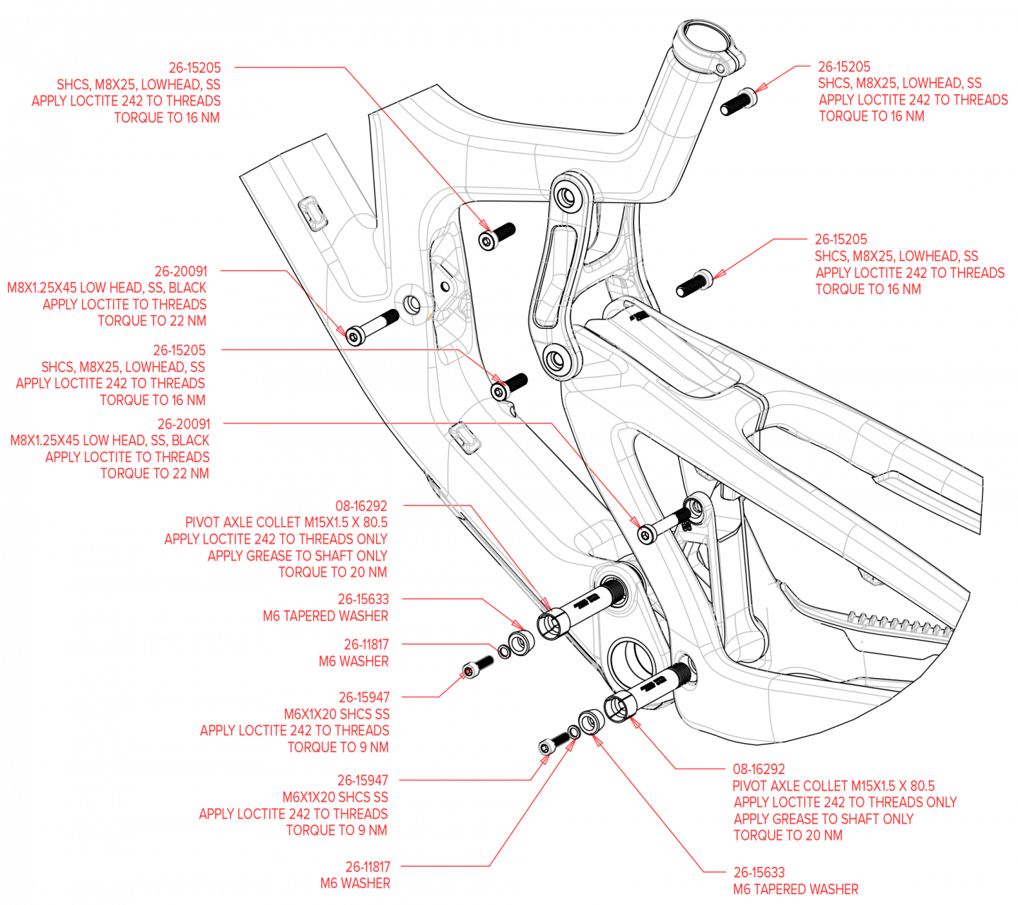 Exploded Diagram of V10 Carbon