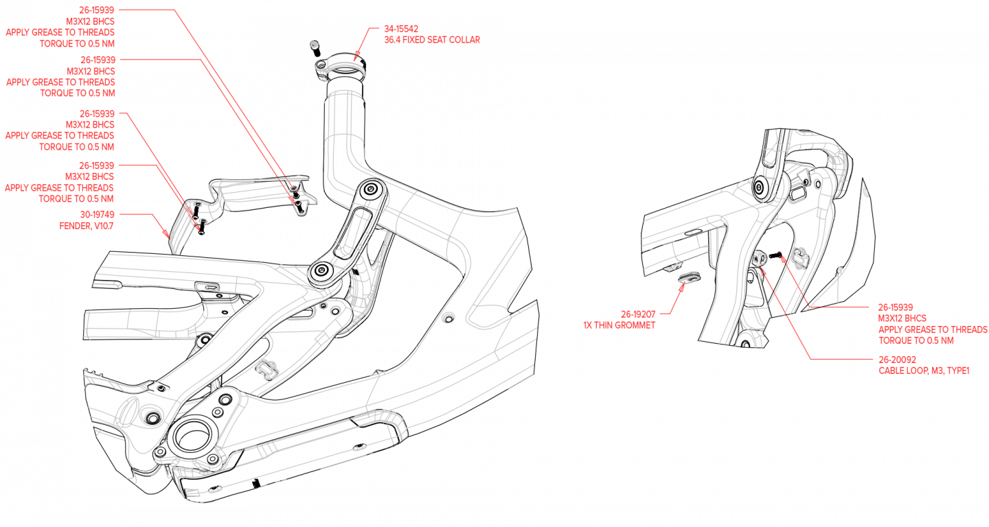 Exploded Diagram of V10 Carbon
