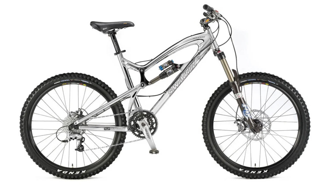 Mountain bike on a white background