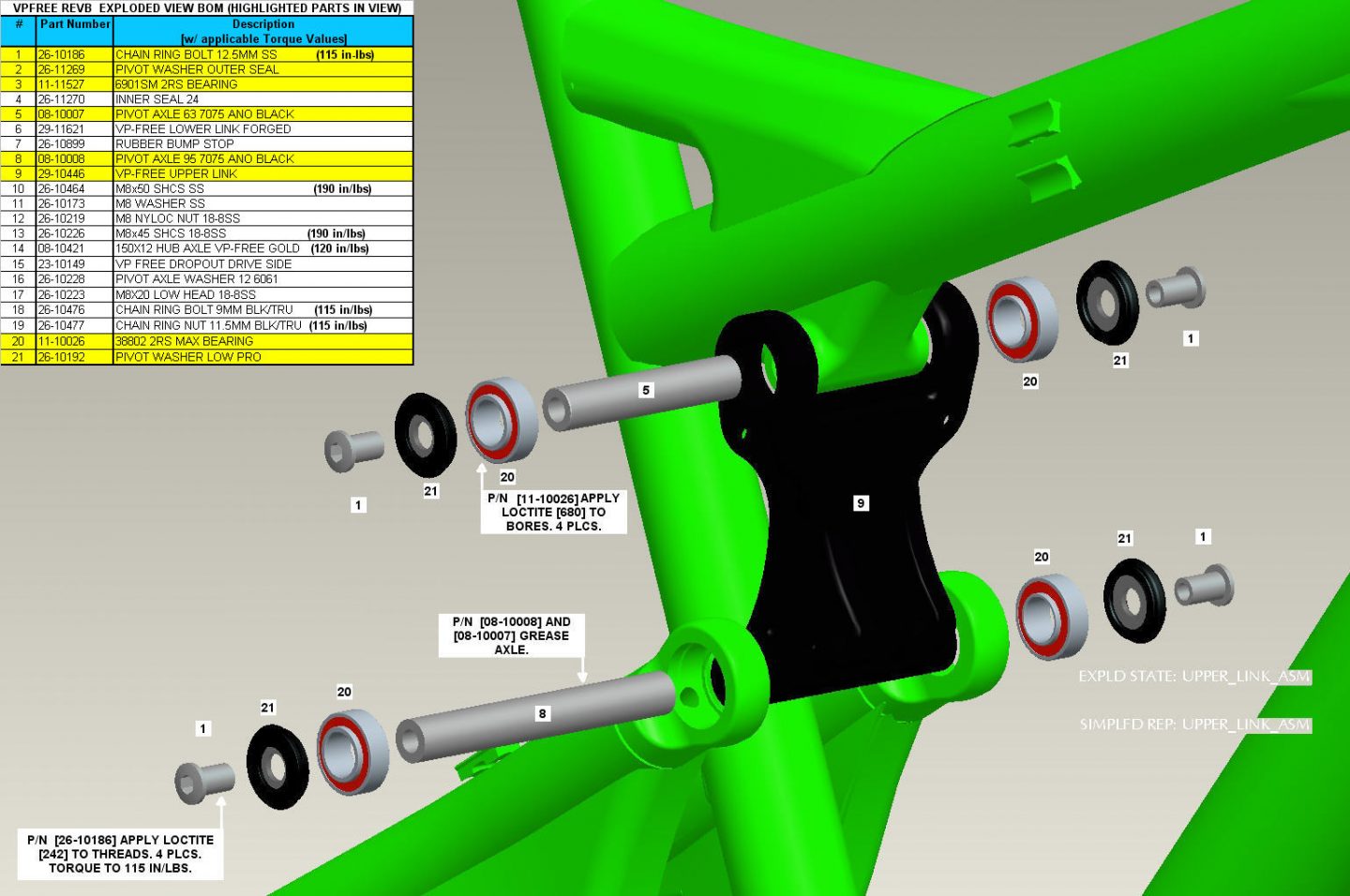 Exploded Diagram of Vp Free