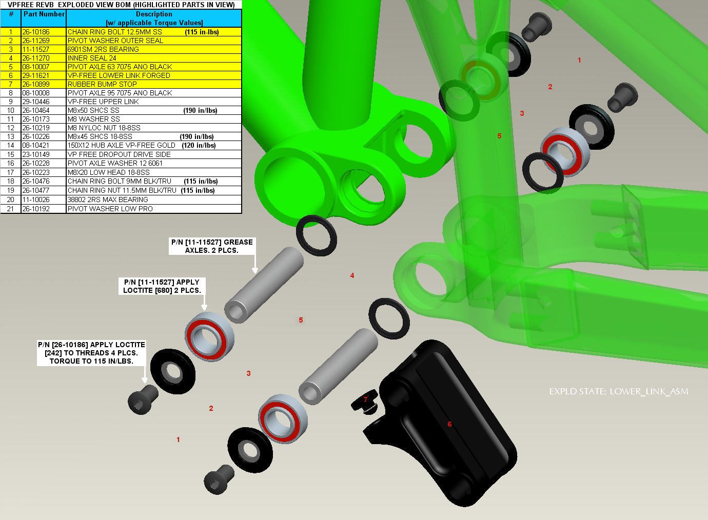 Exploded Diagram of Vp Free